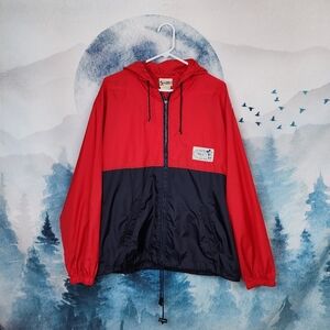 VTG Disney Walt Disney World Nylon Hooded Windbreaker Jacket Adult Medium